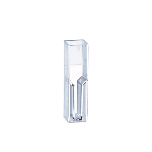 Semi-micro cuvette, 3 ml, (HxW): 45 x 12 mm, PMMA, transparent, optical sides: 2