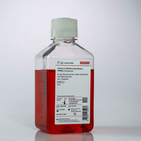 Dulbecco's Modified Eagle Medium (DMEM), Low glucose